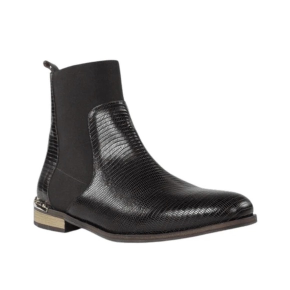 Free People Leather Studded Chelsea Boots - Picture 1 of 9